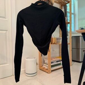 ARE YOU AM I Saia Top in Black